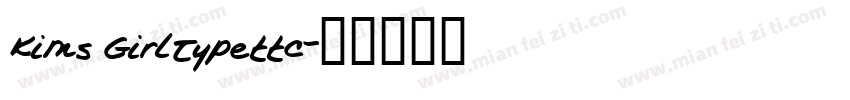 Kims GirlTypettc字体转换